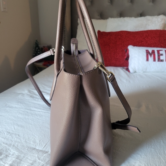 Kate Spade Eva Taupe satchel cross body handbag purse NWOT - Picture 7 of 11